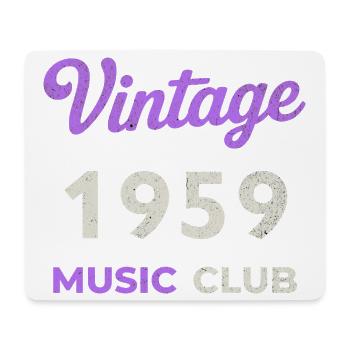 Vintage 1959 Music Club Rétro Année de naissance vintage - Tapis de souris (format paysage) - blanc - Devant