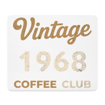 Vintage 1968 – Coffee Club Retro Birth Year - Mouse Pad (horizontal) - white - Front