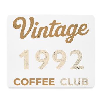 Vintage 1992 – Coffee Club Retro Birth Year - Mouse Pad (horizontal) - white - Front