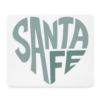 Cœur en lettres Santa Fe - Tapis de souris (format paysage) - blanc - Devant