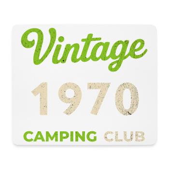 Vintage 1970 – Année de naissance rétro du Camping Club - Tapis de souris (format paysage) - blanc - Devant