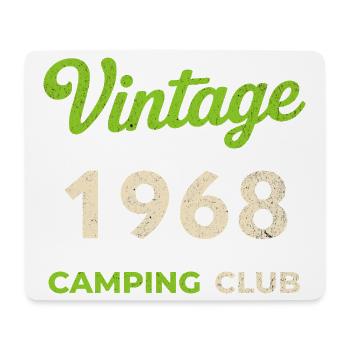Vintage 1968 – Camping Club Retro Birth Year - Mouse Pad (horizontal) - white - Front