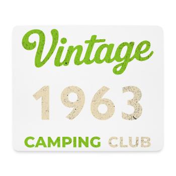 Vintage 1963 – Camping Club Retro Birth Year - Mouse Pad (horizontal) - white - Front