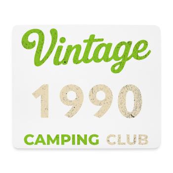 Vintage 1990 – Année de naissance rétro du Camping Club - Tapis de souris (format paysage) - blanc - Devant