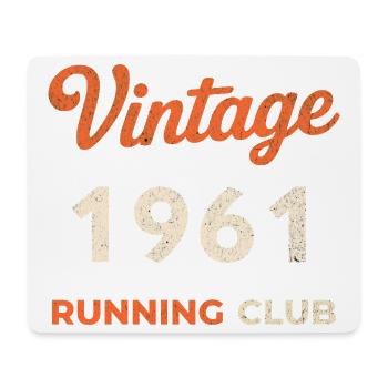 Vintage 1961 Running Club Geburtstag Geschenkidee - Mousepad (Querformat) - Weiß - Vorne