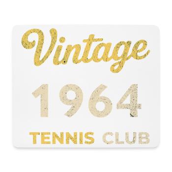 Cadeau d’anniversaire rétro vintage du Tennis Club 1964 - Tapis de souris (format paysage) - blanc - Devant