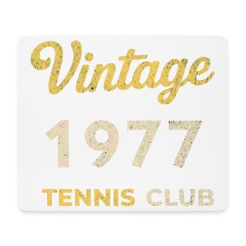 Vintage 1977 Tennis Club Retro Birthday Gift - Mouse Pad (horizontal) - white - Front