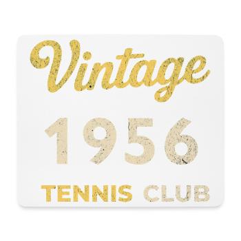 Vintage 1956 Tennis Club Retro Geburtstag Geschenk - Mousepad (Querformat) - Weiß - Vorne