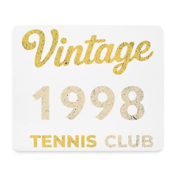 Cadeau d’anniversaire rétro vintage du Tennis Club 1998 - Tapis de souris (format paysage) - blanc - Devant