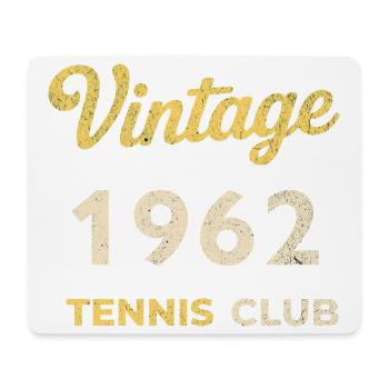 Vintage 1962 Tennis Club Retro Birthday Gift - Mouse Pad (horizontal) - white - Front