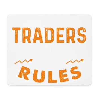 5 Out Of 4 Traders Break Rules Trading Humor - Mouse Pad (horizontal) - white - Front