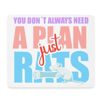 Rat, house rat, rat owner, rat lover - Mouse Pad (horizontal) - white - Front