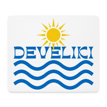 Develiki Sunrise Waves Emblem - Mouse Pad (horizontal) - white - Front