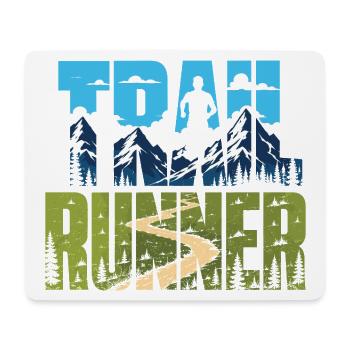 Trail Runner - Mouse Pad (horizontal) - white - Front