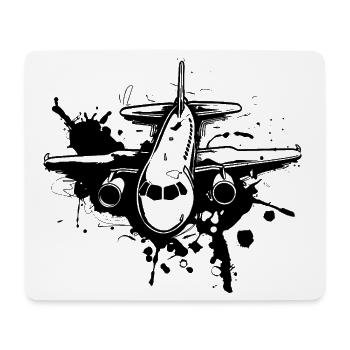 Aircraft - Mouse Pad (horizontal) - white - Front