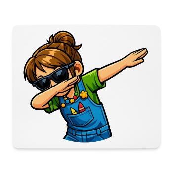 Dabbing Kindergärtnerin - Mousepad (Querformat) - Weiß - Vorne