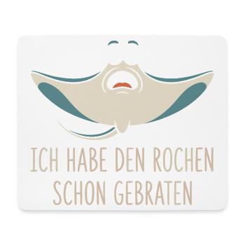 Rochen Schon Gebraten Stachelrochen Manta Rochen - Mousepad (Querformat) - Weiß - Vorne