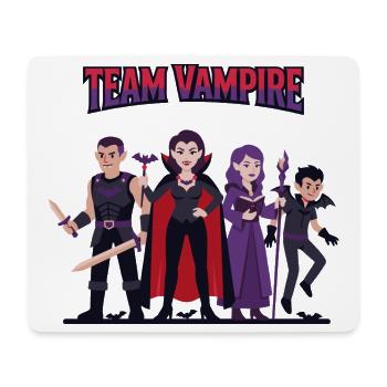 Team Vampir: Harte Freunde - Mousepad (Querformat) - Weiß - Vorne
