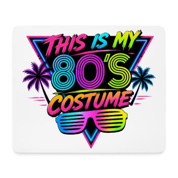 Mein 80er Kostüm Design - Mousepad (Querformat) - Weiß - Vorne