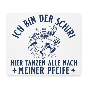 Schiedsrichter Retro Pfeife Unparteiischer - Mousepad (Querformat) - Weiß - Vorne