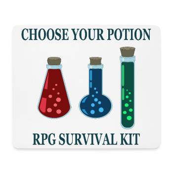 Choisissez votre jeu de potions - Tapis de souris (format paysage) - blanc - Devant