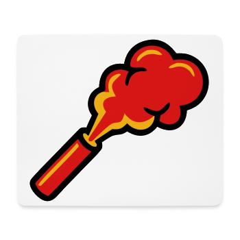 Bengalfeuer Pyro Rauch Icon - Mousepad (Querformat) - Weiß - Vorne