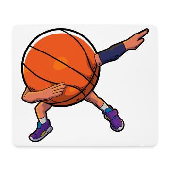 Basketball Dab - Mousepad (Querformat) - Weiß - Vorne