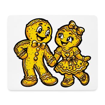 Pfefferkuchen Weihnachten Liebe - Mousepad (Querformat) - Weiß - Vorne