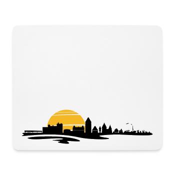 Skyline - Küste Heiligenhafen - Mousepad (Querformat) - Weiß - Vorne