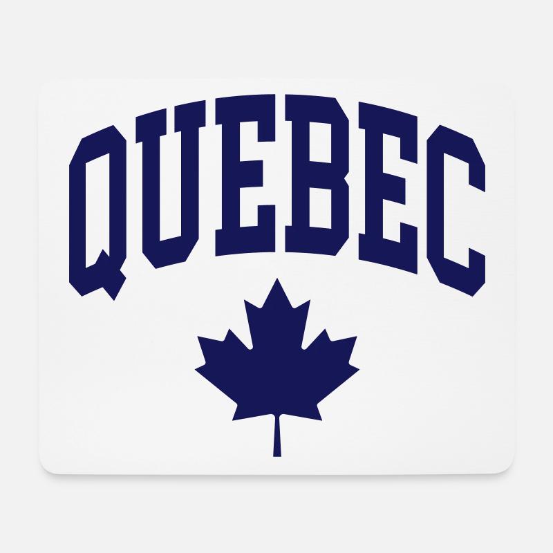 Québec - Tapis de souris (format paysage) - blanc