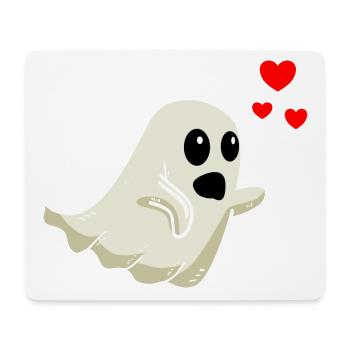Gespenst Valentinstag - Mousepad (Querformat) - Weiß - Vorne