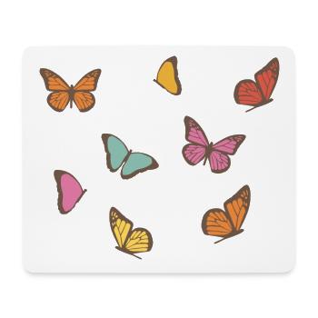 Papillon - Tapis de souris (format paysage) - blanc - Devant