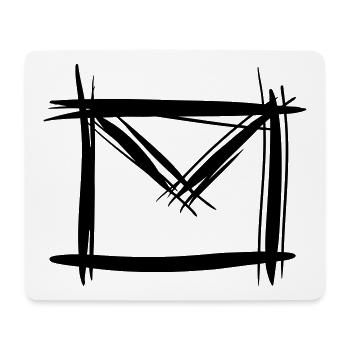 Email, Envelope Icon - Mouse Pad (horizontal) - white - Front