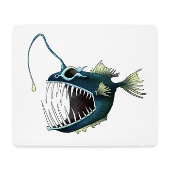 Anglerfisch - Mousepad (Querformat) - Weiß - Vorne