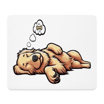 Golden Retriever Goldie Goldieowner Goldies - Mouse Pad (horizontal) - white - Front