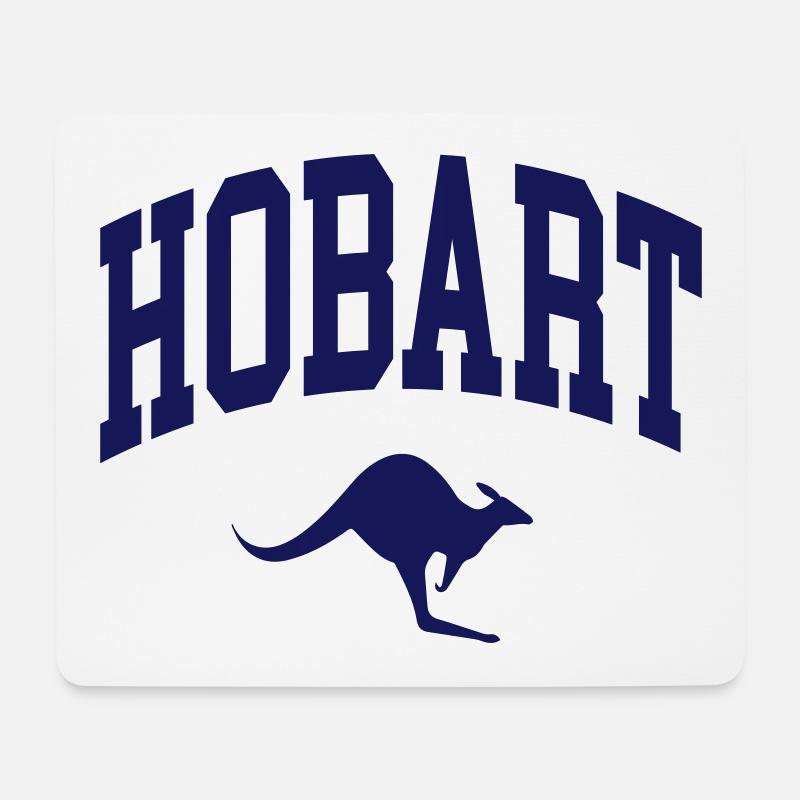 Hobart - Mousepad (Querformat) - Weiß
