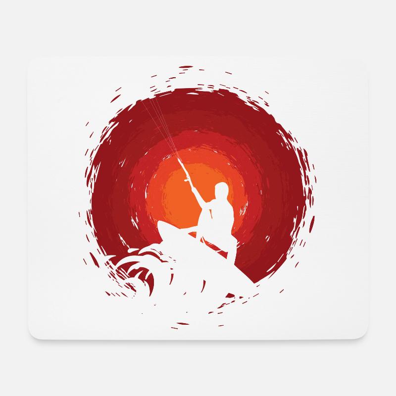 Kite Kitesurf Kiteboarding Kiting Surf - Mousepad (Querformat) - Weiß