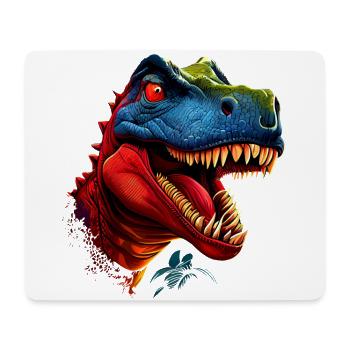 Unheimlicher Dinosaurier Tyrannosaurus Rex - Mousepad (Querformat) - Weiß - Vorne