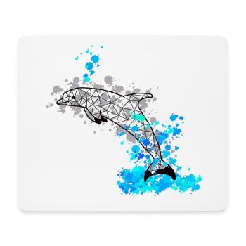 Dolphinn GeomeTRIX bunt - Mousepad (Querformat) - Weiß - Vorne