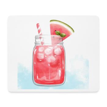 Refreshing Watermelon Cocktail Art - Mouse Pad (horizontal) - white - Front