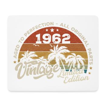 Vintage 1962 Geburtstag Retro 1962 - Mousepad (Querformat) - Weiß - Vorne