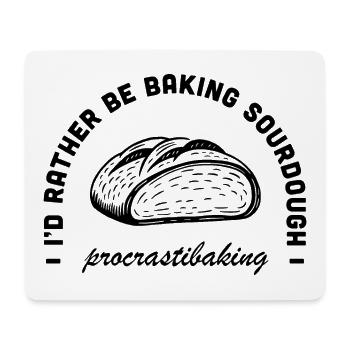 Funny tradwife stay at home mom baking quotes - Mouse Pad (horizontal) - white - Front
