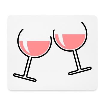 X2 Rose Stem Foot - Mouse Pad (horizontal) - white - Front