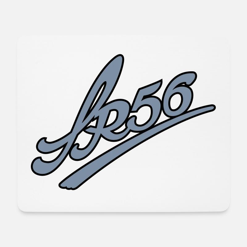 SR56 Logo 2c - Mousepad (Querformat) - Weiß