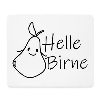 Helle Birne – Für Leute mit Köpfchen und Ideen - Mousepad (Querformat) - Weiß - Vorne