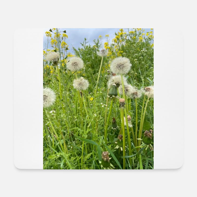 Pusteblumen Zeit - Mousepad (Querformat) - Weiß