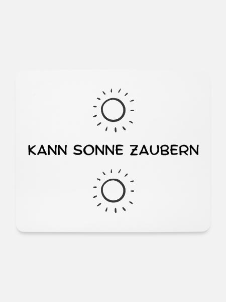 Kann Sonne zaubern - Mousepad (Querformat) - Weiß