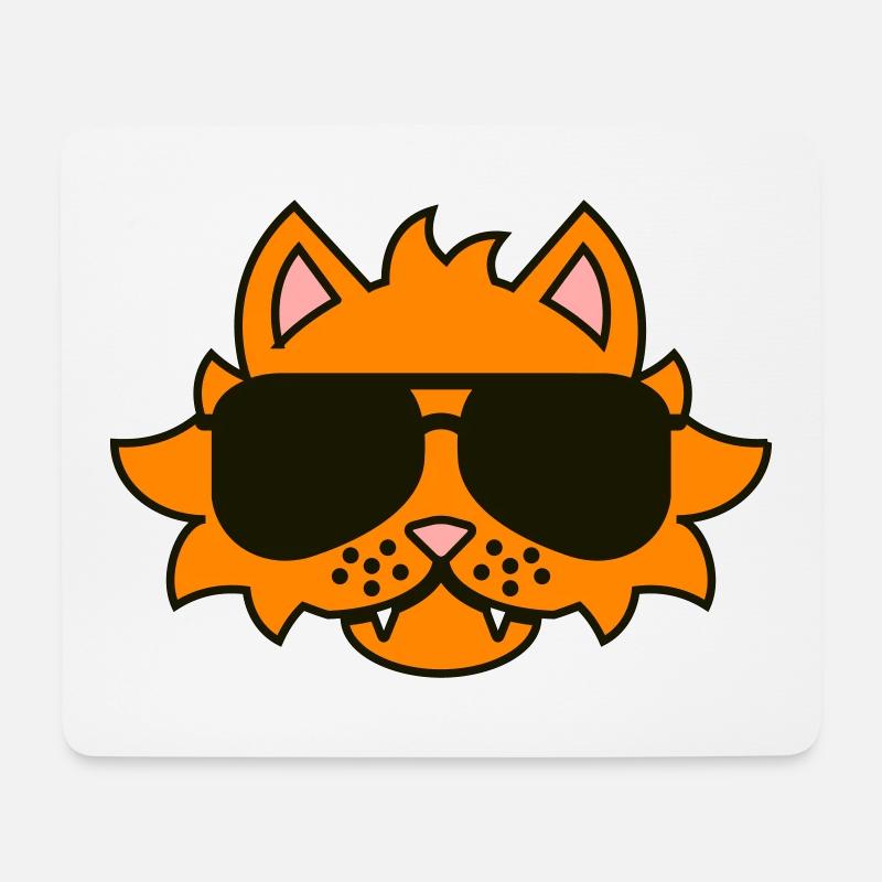 Bosscat - Mousepad (Querformat) - Weiß