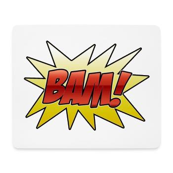 Bam 2 J - Tapis de souris (format paysage) - blanc - Devant