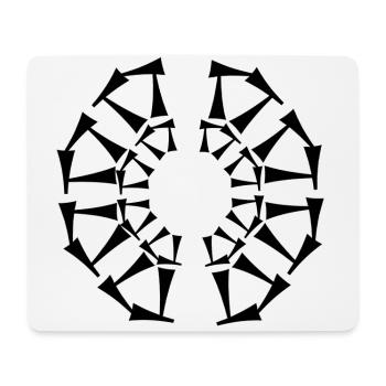Tri-Circular design - Mouse Pad (horizontal) - white - Front